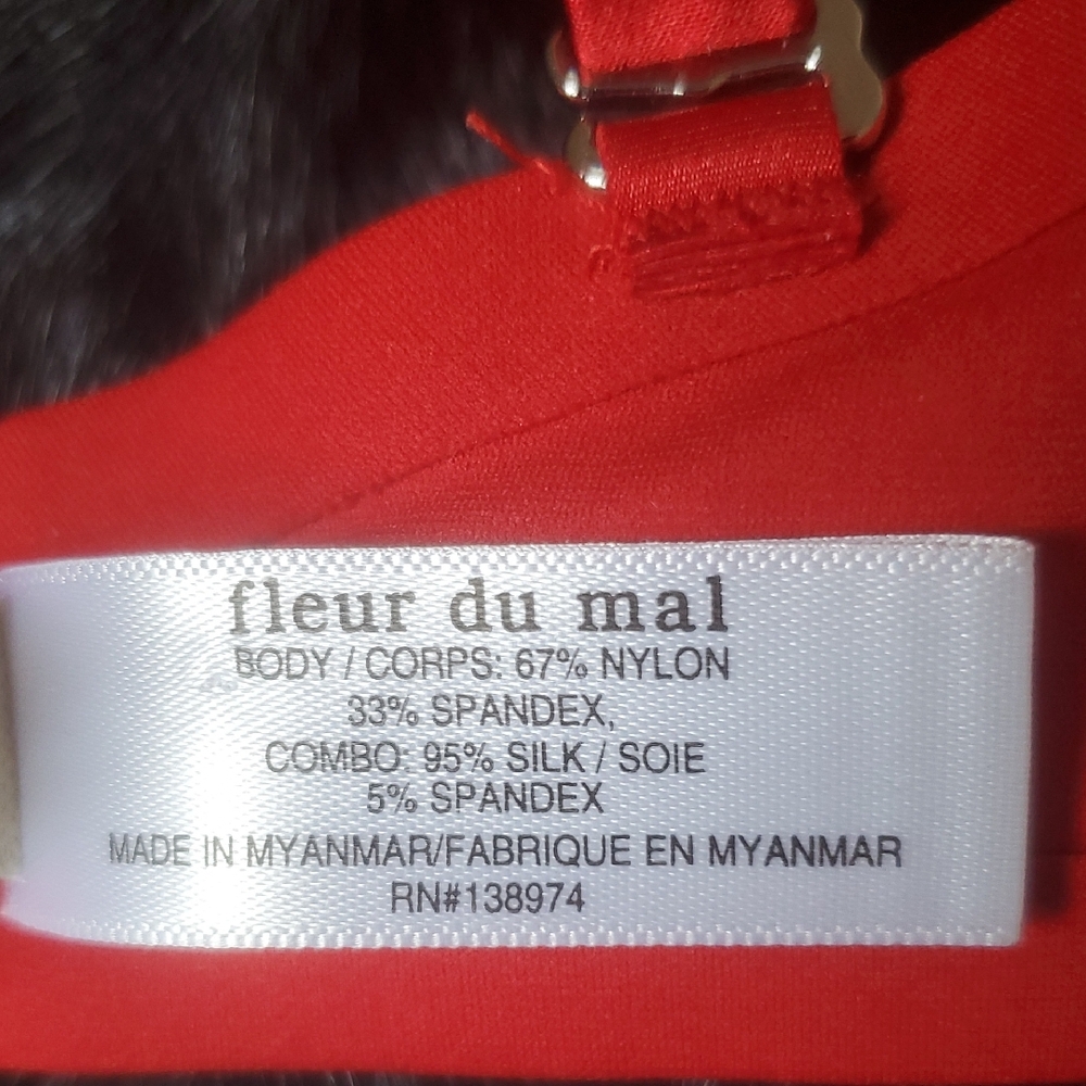 NWOT FLEUR DU MAL SEDUCE U-PLUNGE BRA , SZ:32DD - Picture 12 of 13